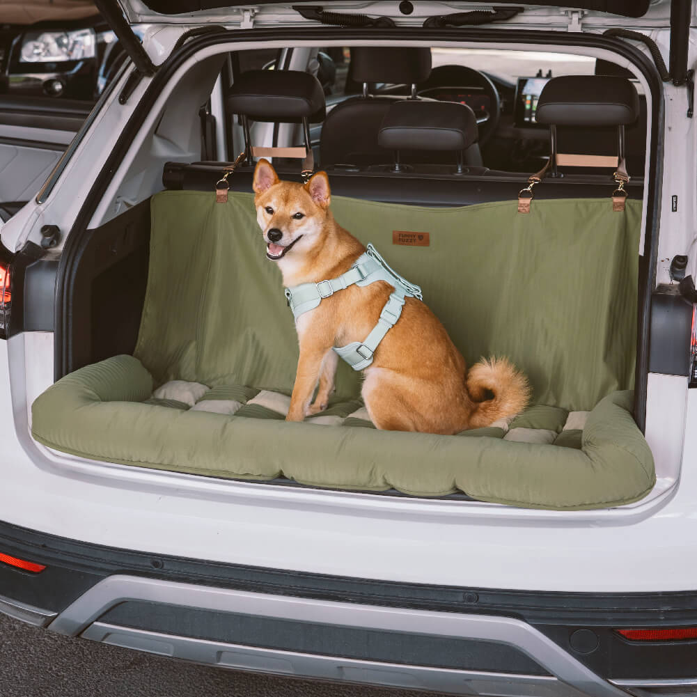 Travel Bolster Safety Back Seat Large Dog Car Seat Bed - Roadtrip