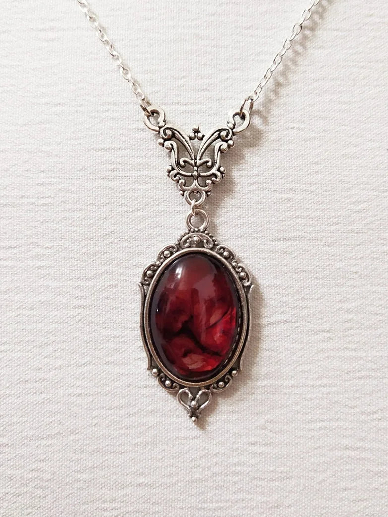 Gothic Vampire Dark Eye Necklace