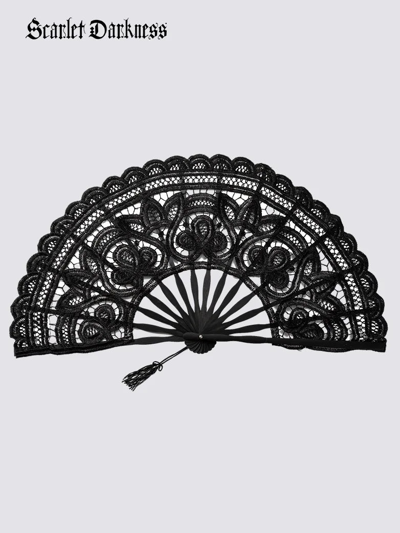 Victorian Gothic Folding Fan