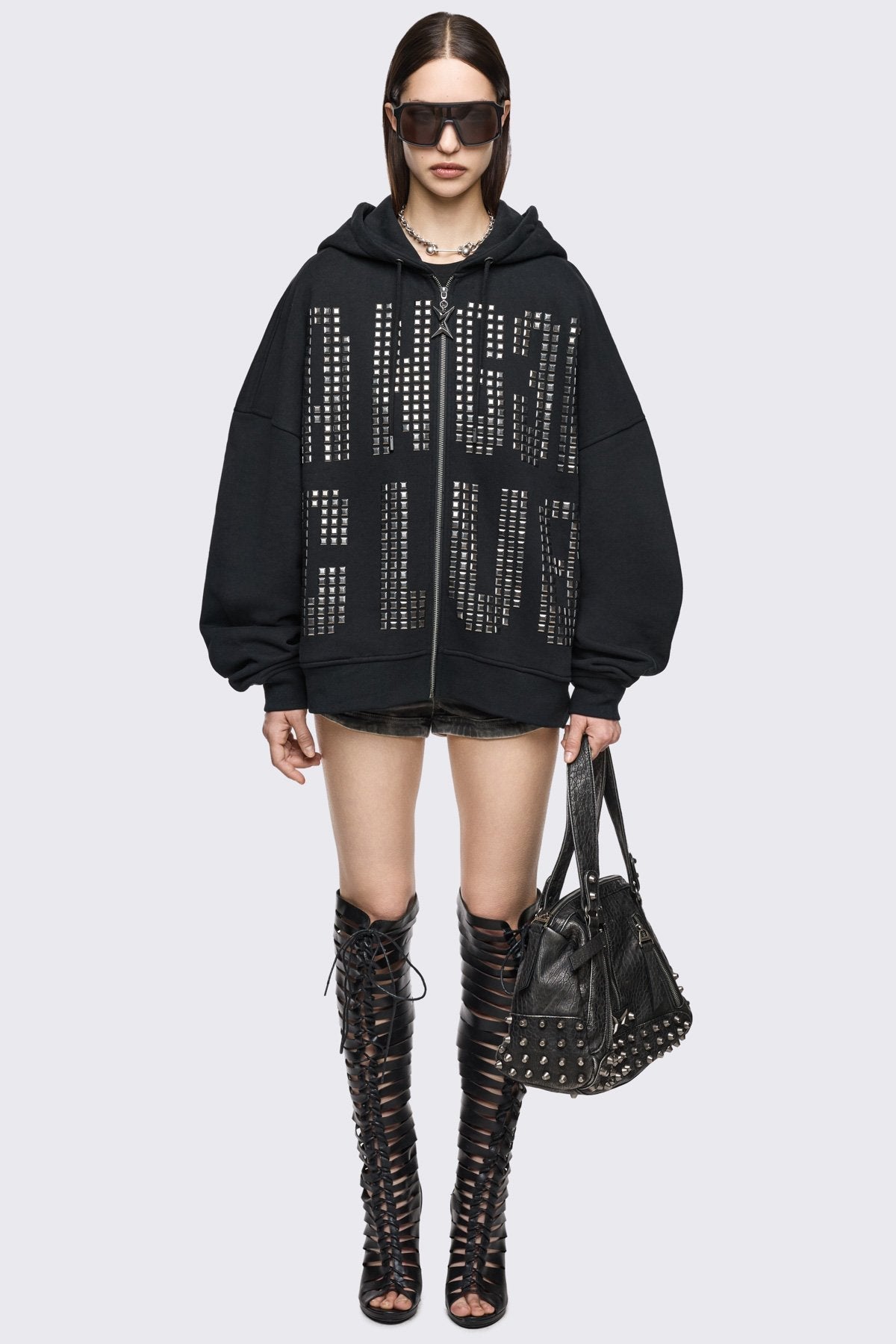 Angel Club Zip Up Hoodie