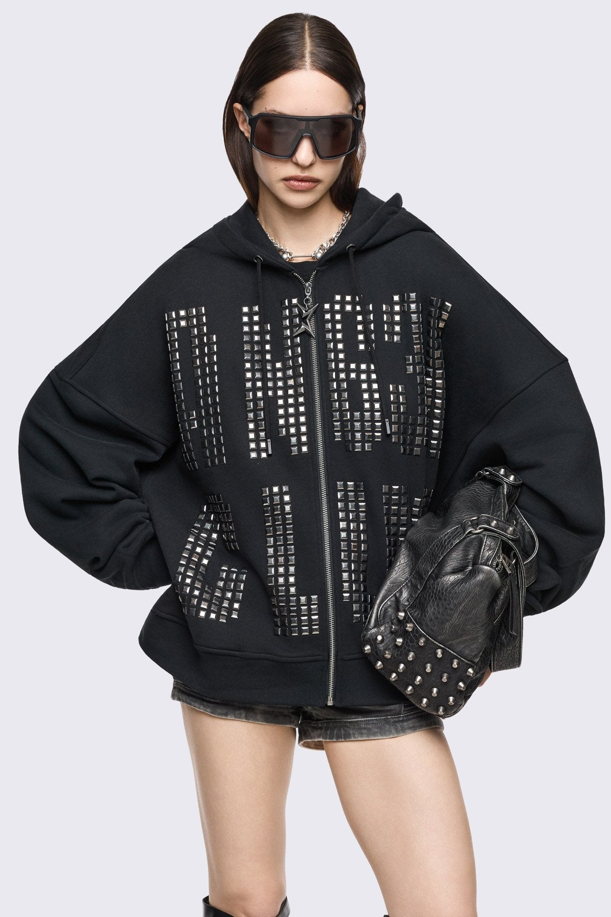 Angel Club Zip Up Hoodie