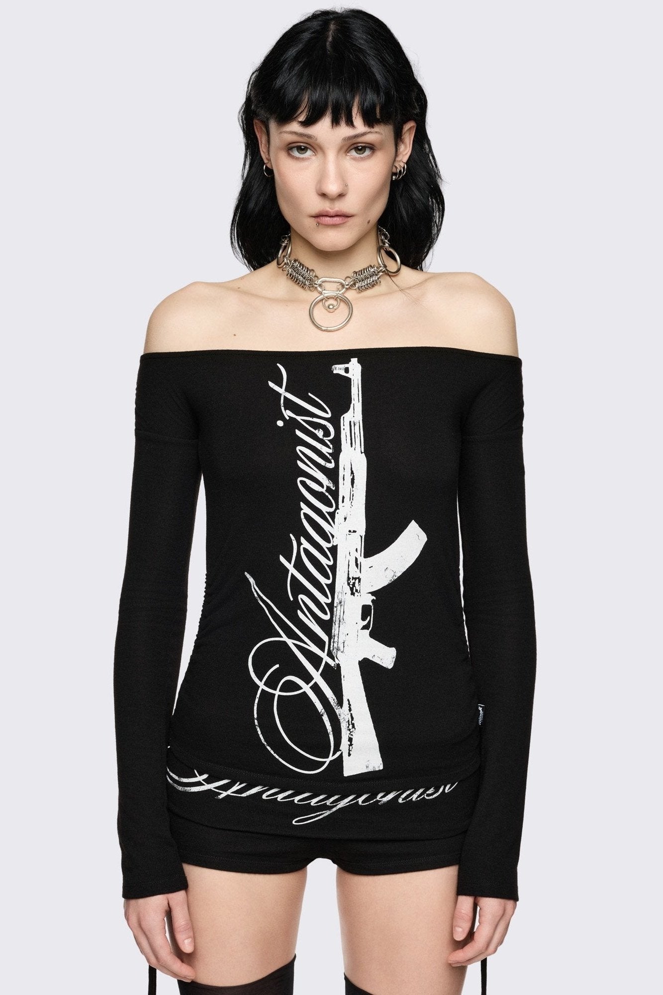Antagonist Off-Shoulder Top