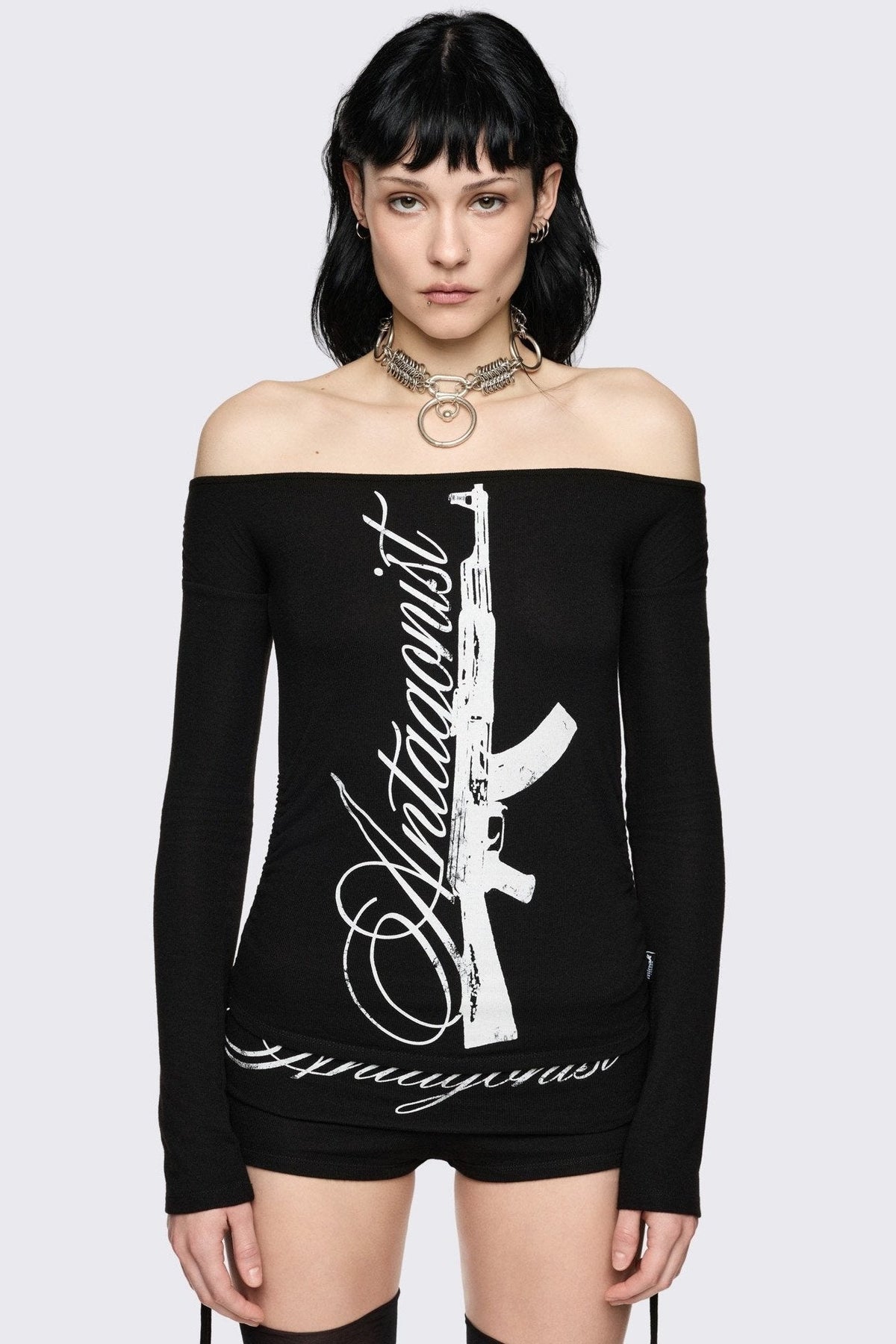 Antagonist Off-Shoulder Top