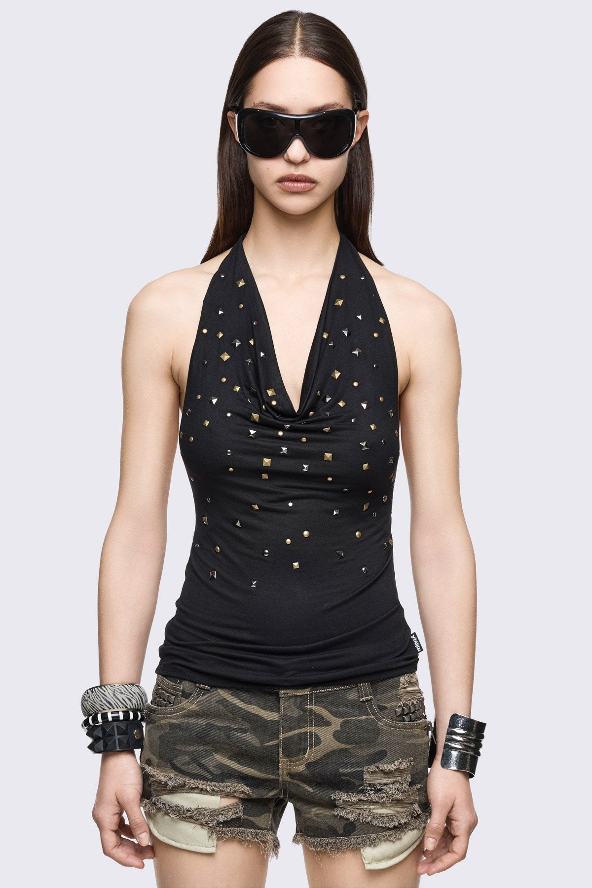 Arabella Studded Halter Top