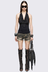 Arabella Studded Halter Top