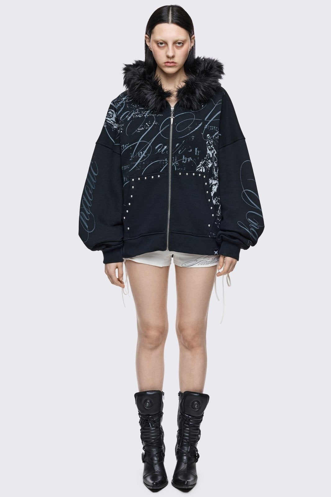 Divine Trouble Zip Up Hoodie