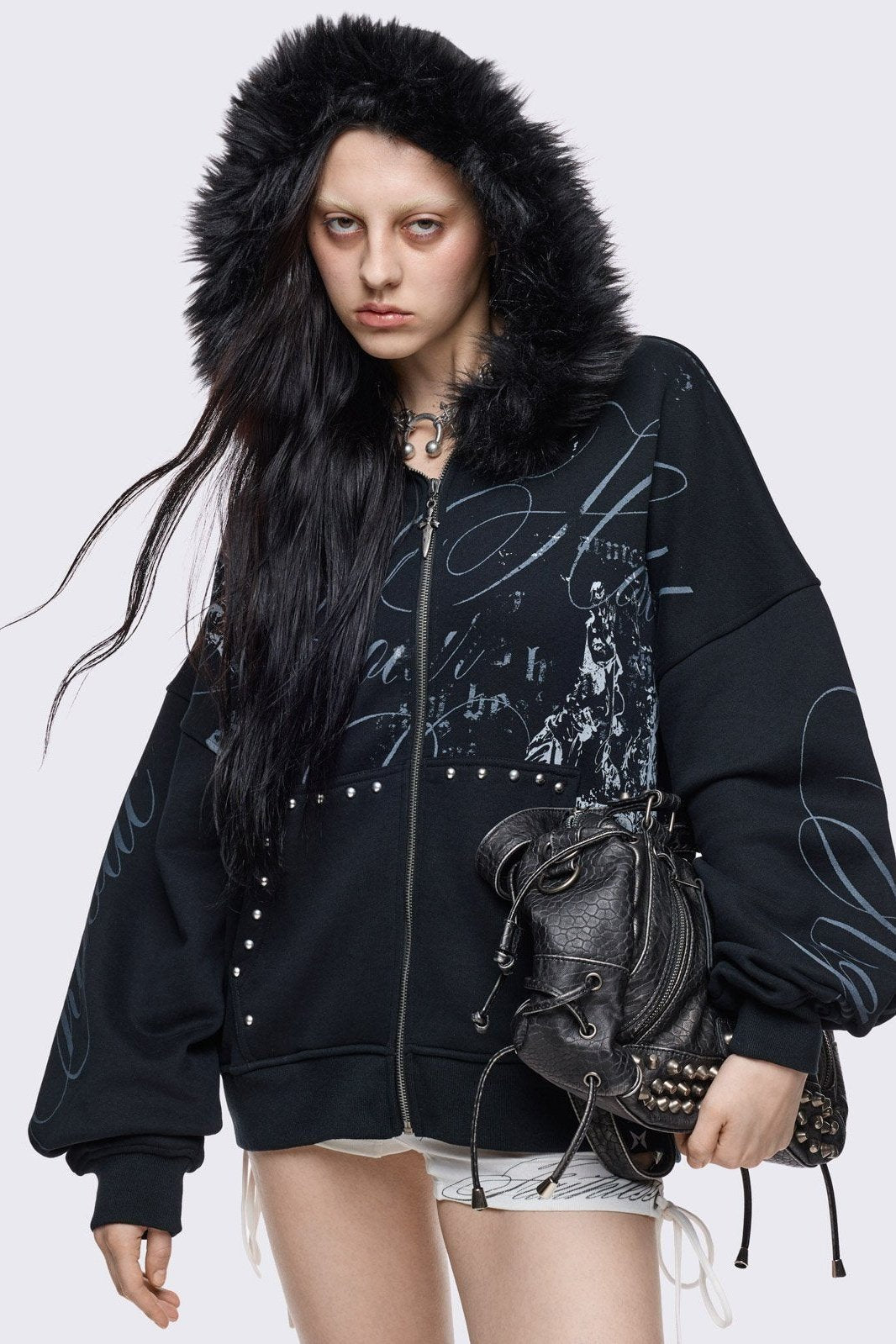 Divine Trouble Zip Up Hoodie