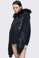 Divine Trouble Zip Up Hoodie