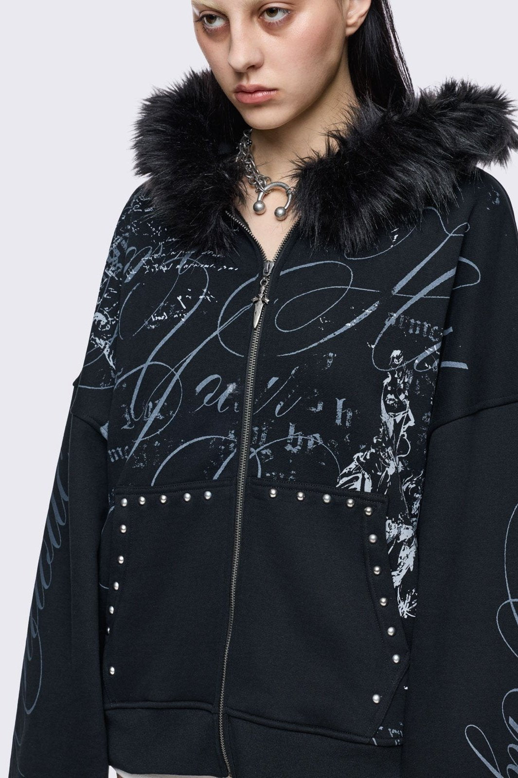 Divine Trouble Zip Up Hoodie