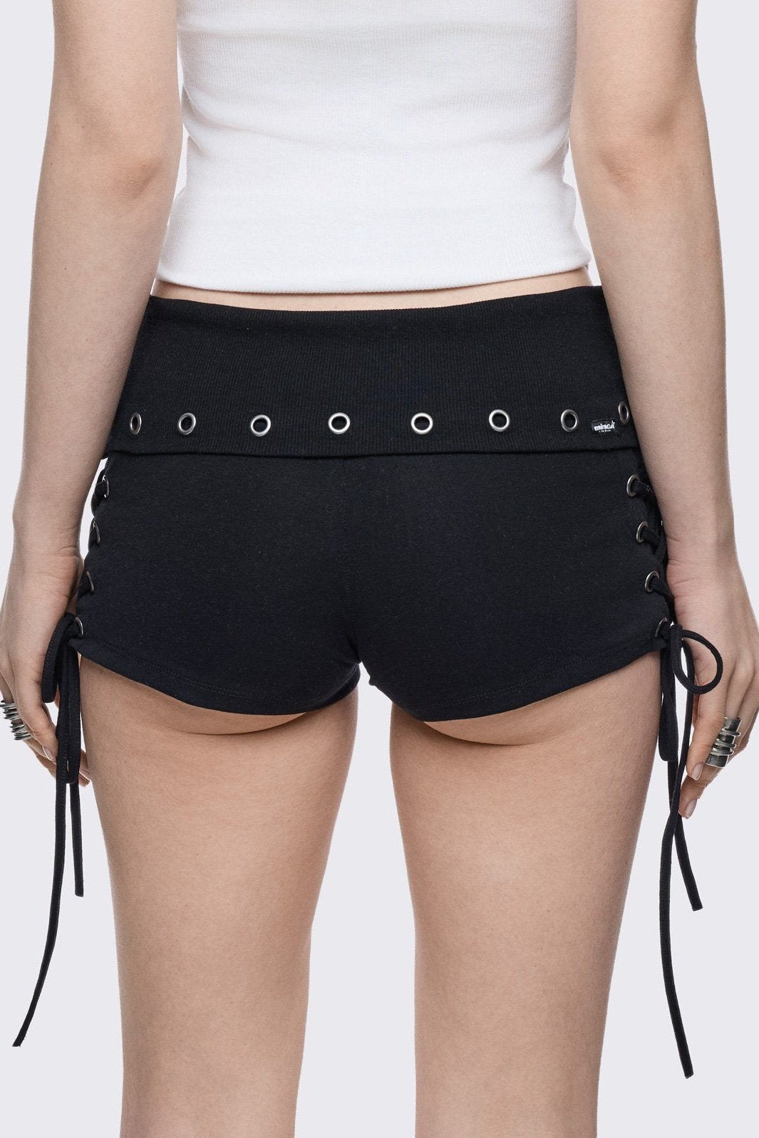 Faithless Black Mini Jersey Shorts