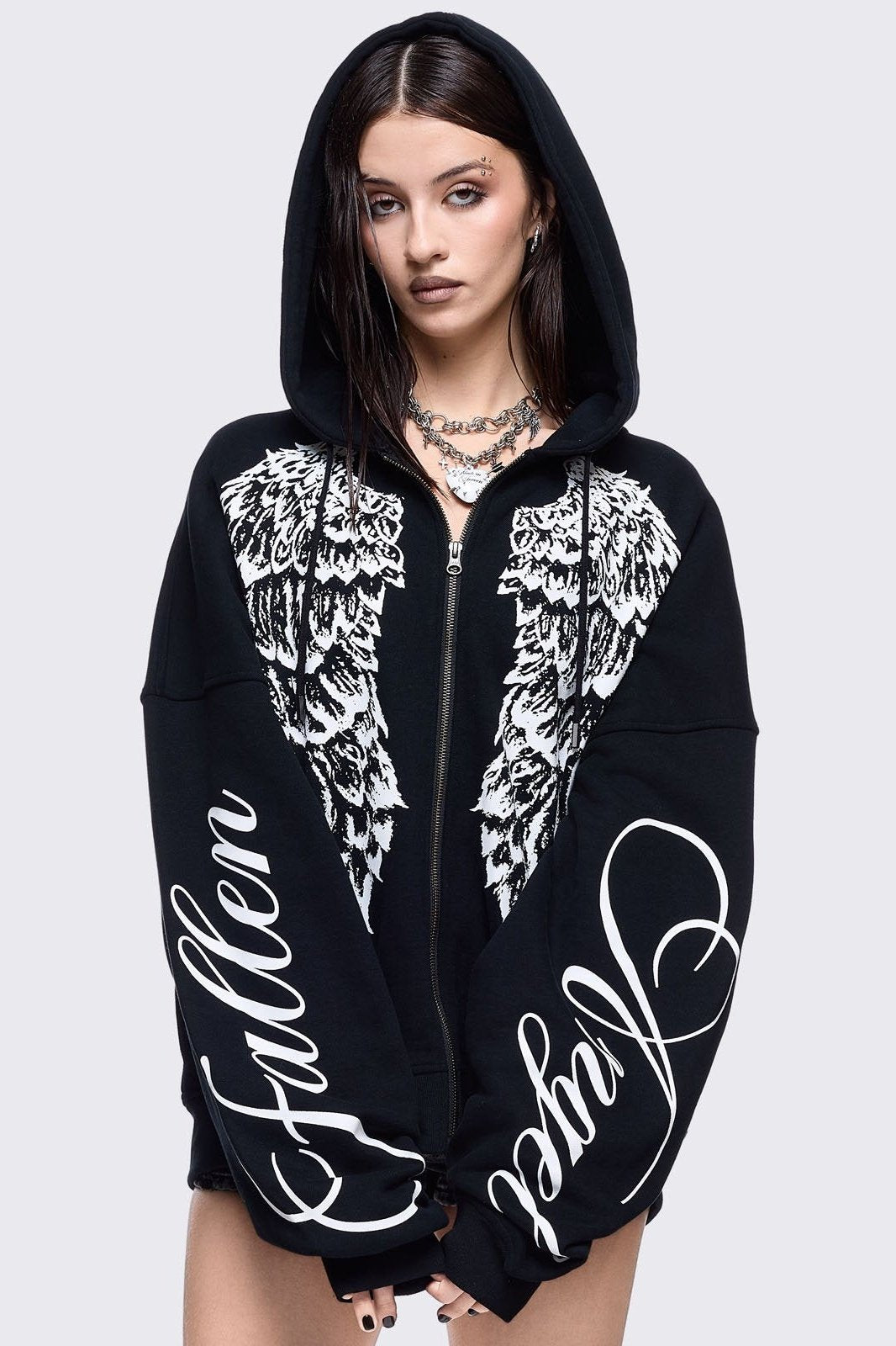 Fallen Angel Zip Up Hoodie