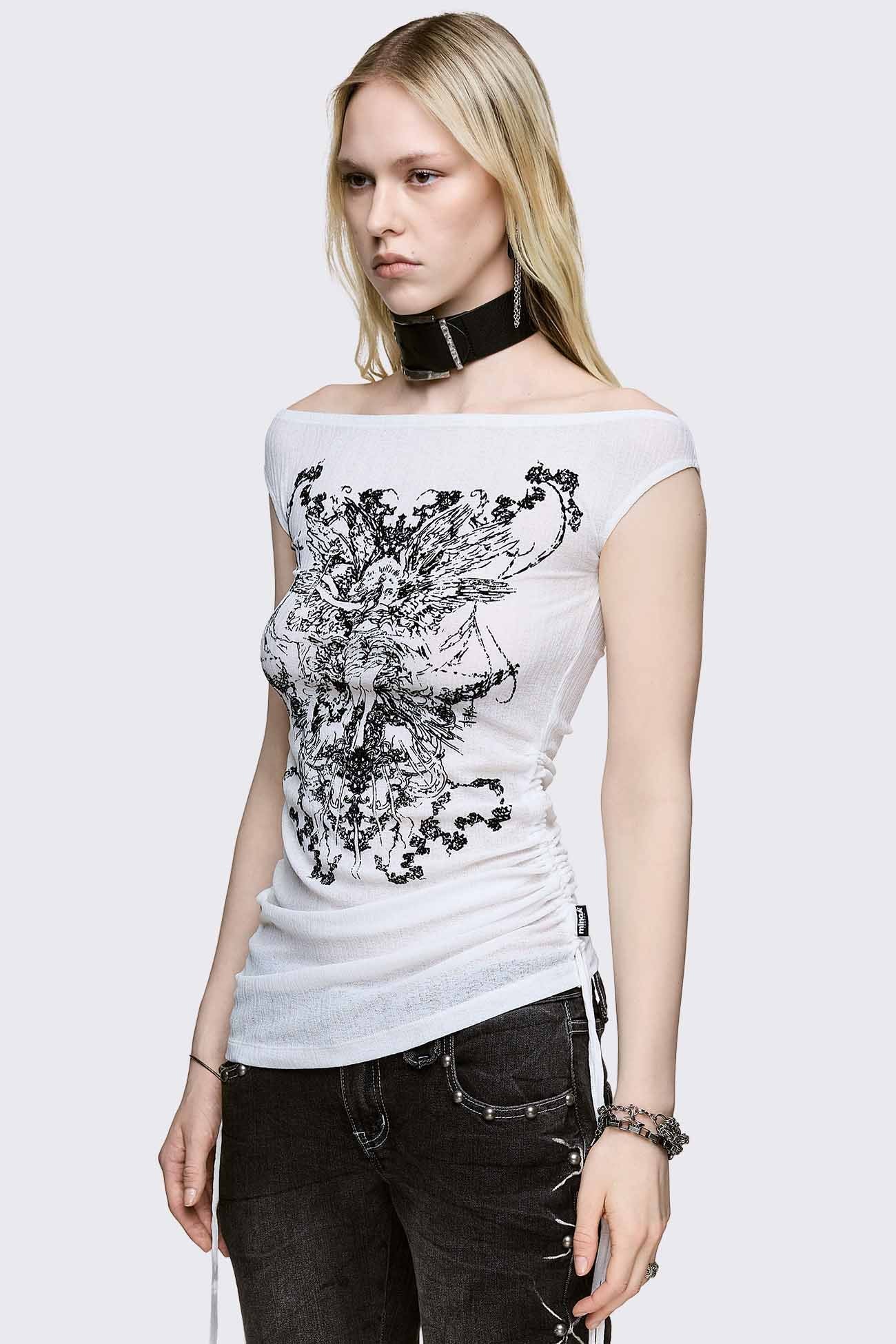Forgive Me Not Boatneck Top