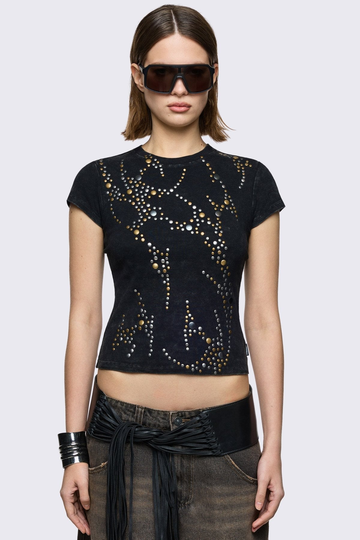 Frances Studded Baby Tee