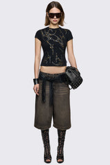 Frances Studded Baby Tee
