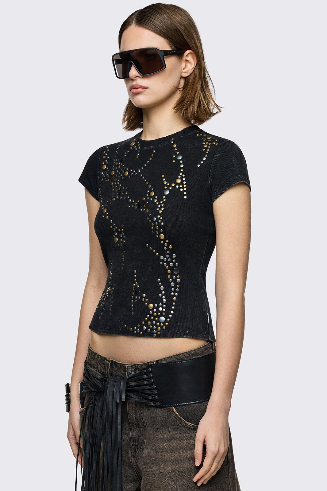 Frances Studded Baby Tee