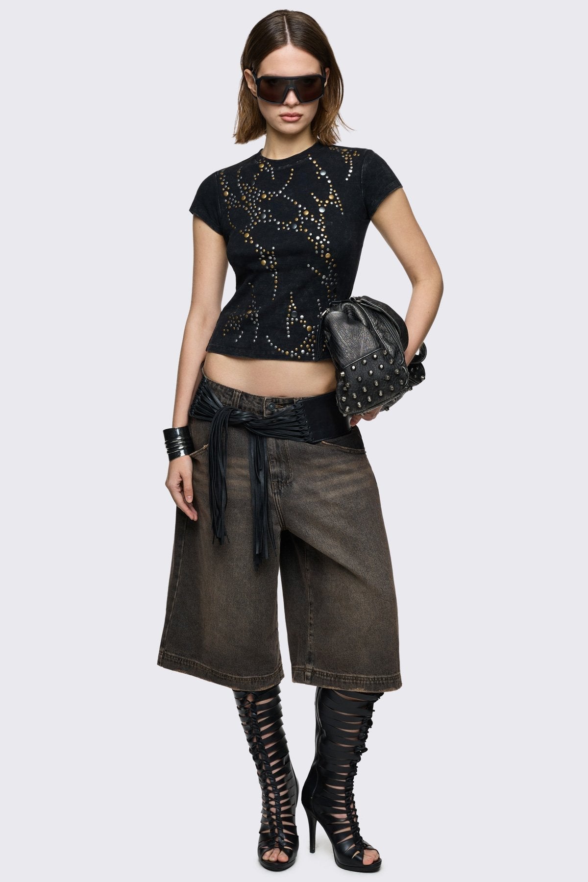 Frances Studded Baby Tee