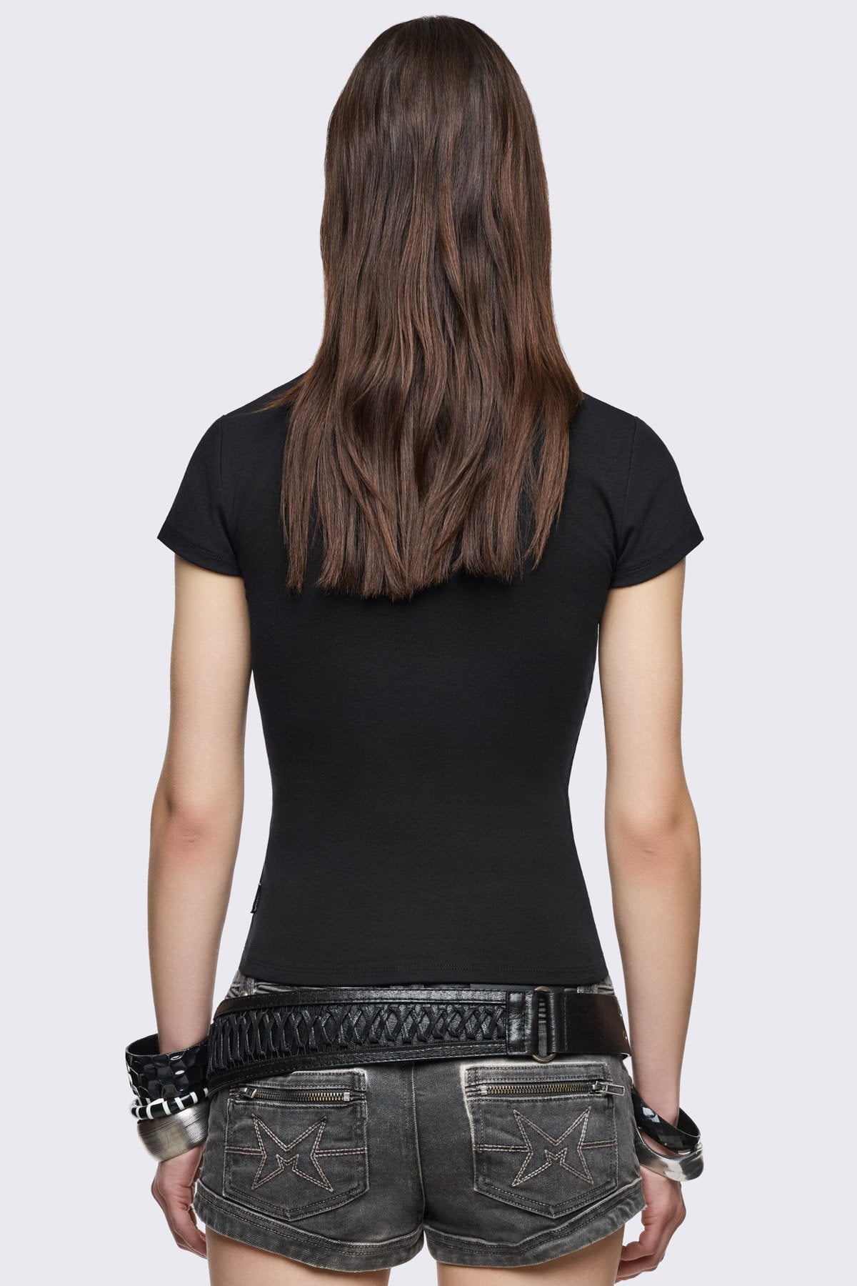 Glitter Flight Studded Baby Tee