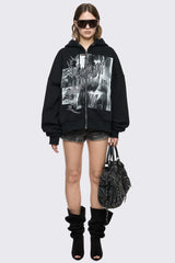Go to Hell Zip Up Hoodie