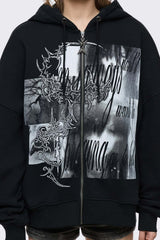 Go to Hell Zip Up Hoodie