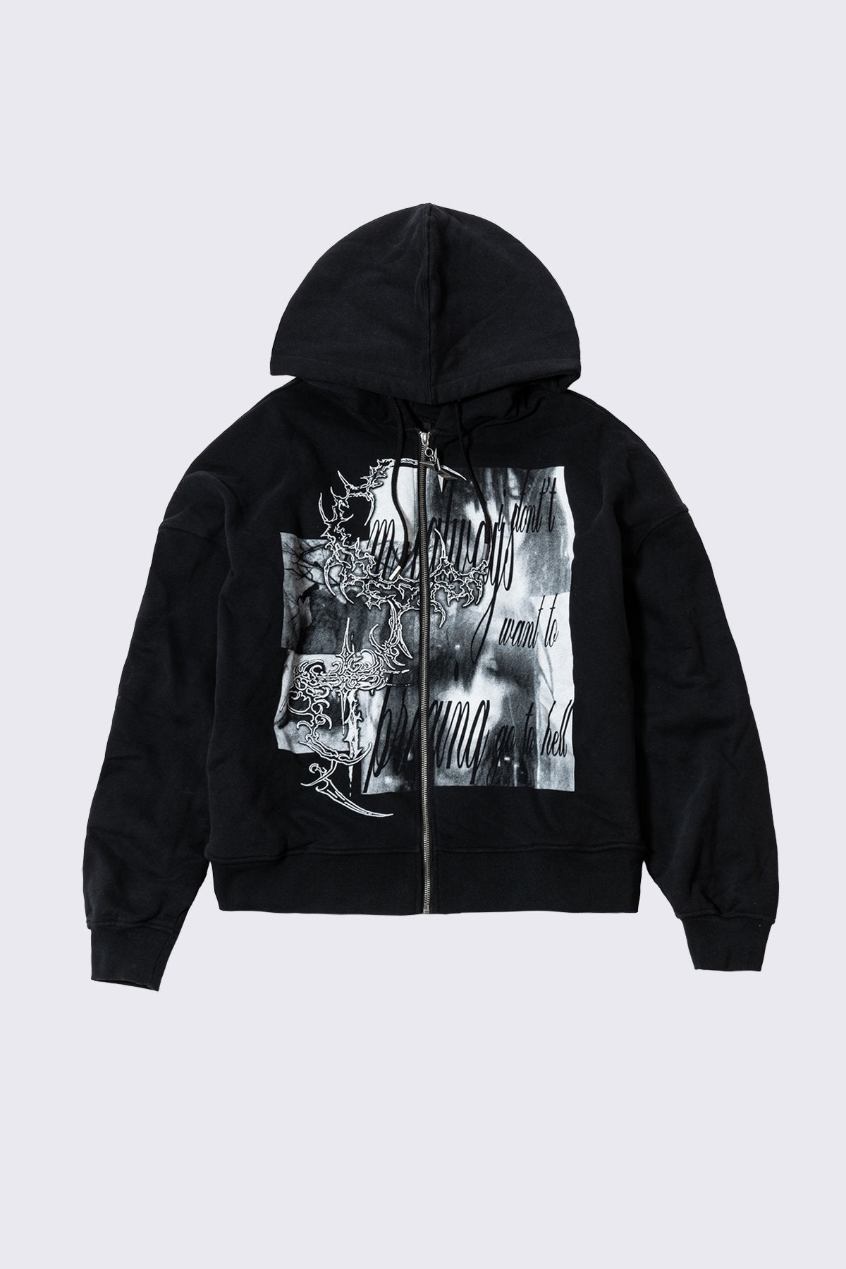 Go to Hell Zip Up Hoodie