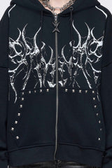 Hearth of Horns Zip Up Hoodie