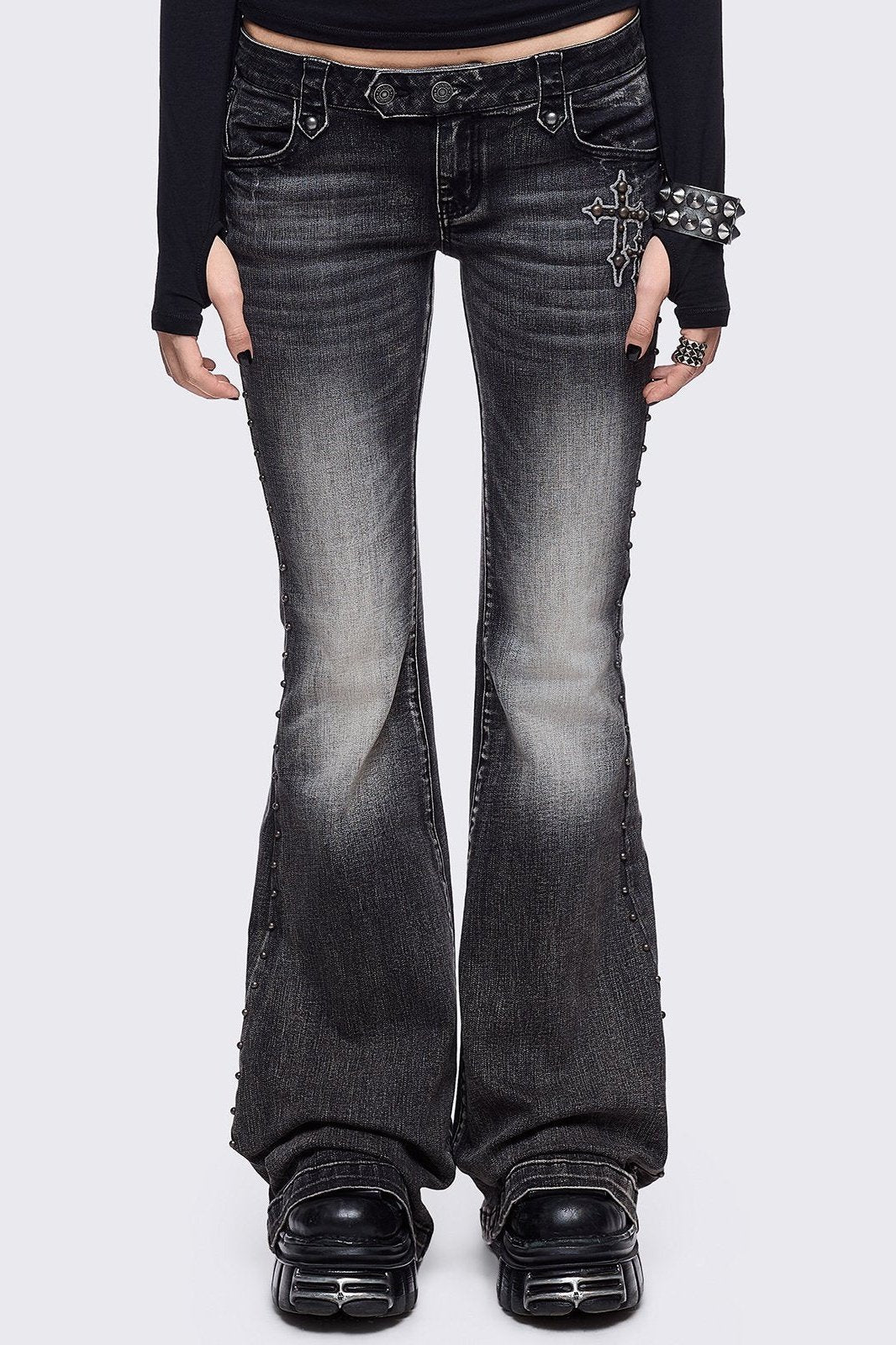 Holy Damage Flared Jeans