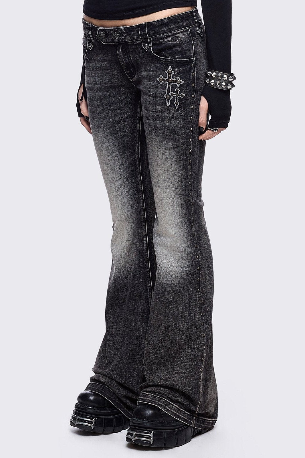 Holy Damage Flared Jeans