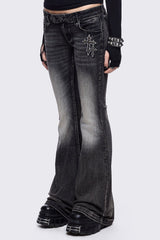 Holy Damage Flared Jeans