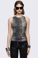 Jungle Studded Vest Top