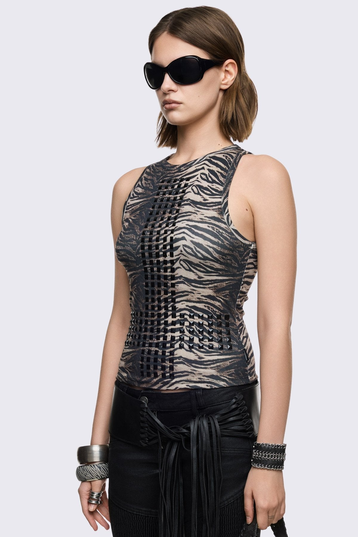 Jungle Studded Vest Top