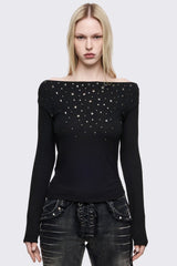 Maria Black Off-Shoulder Top