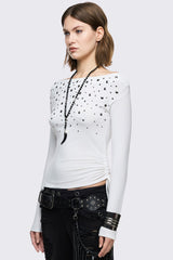 Maria White Off-Shoulder Top