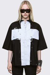 Never Saint Black Shirt