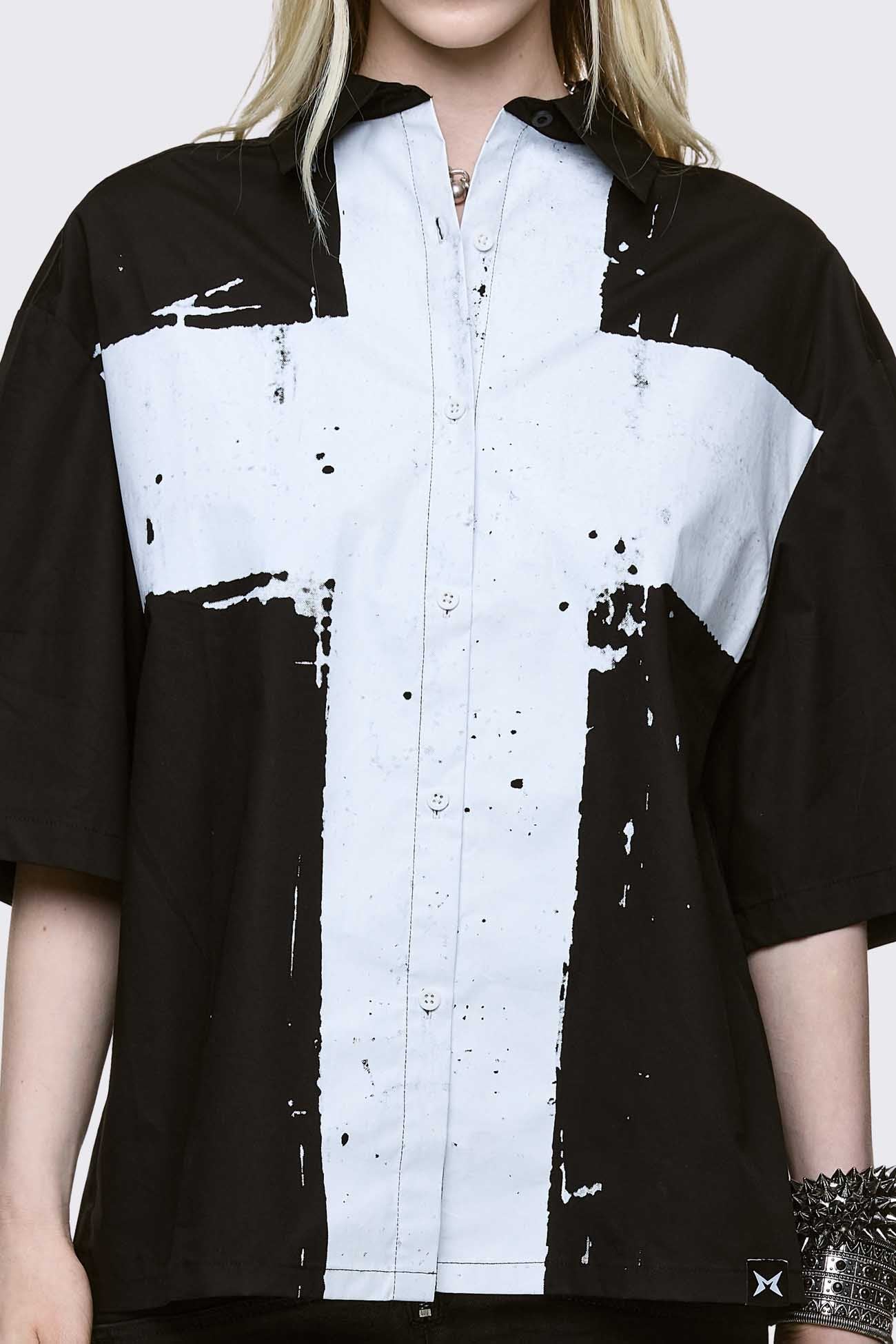 Never Saint Black Shirt