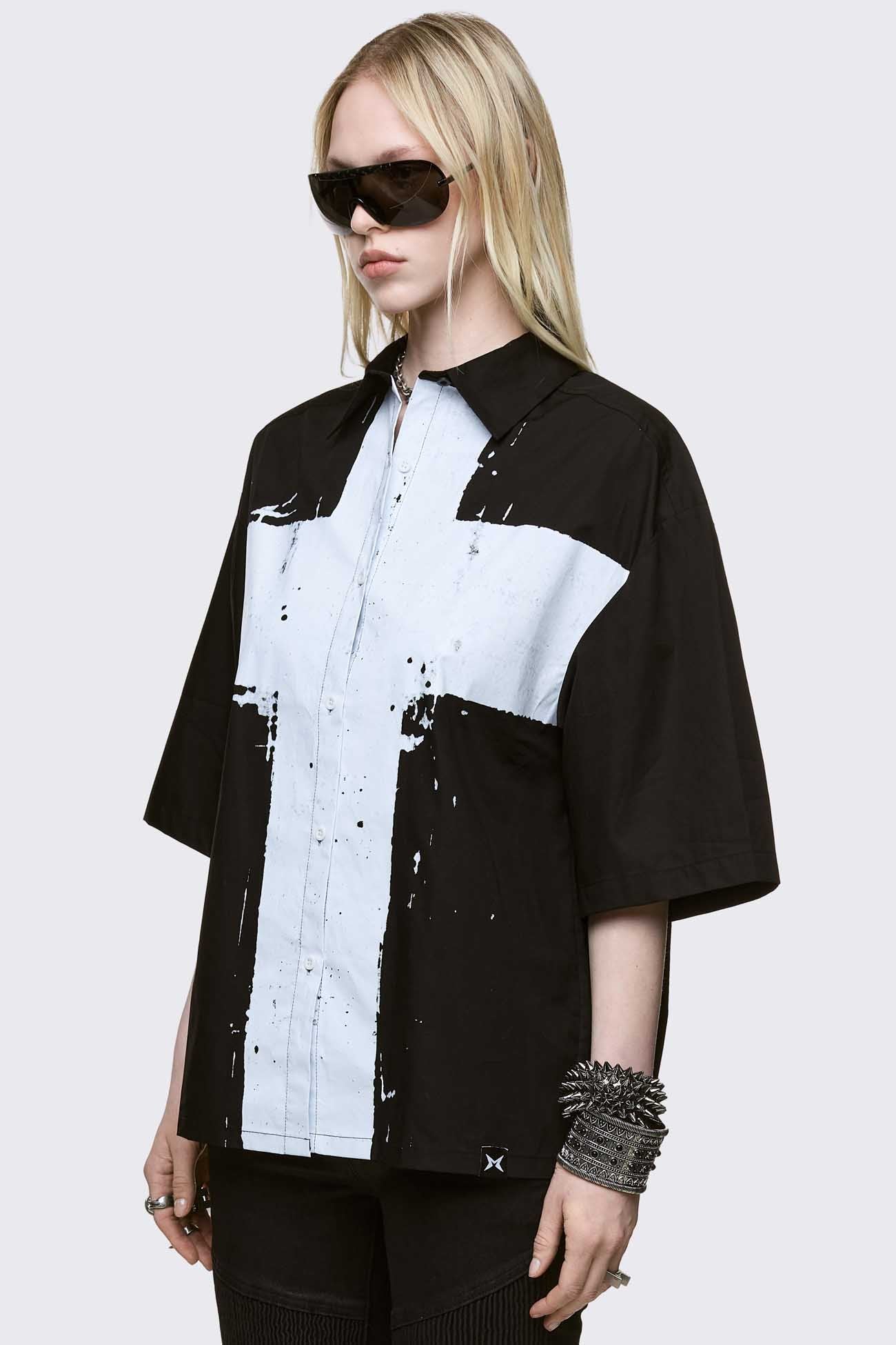 Never Saint Black Shirt