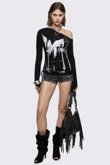Punishment Off-Shoulder Top