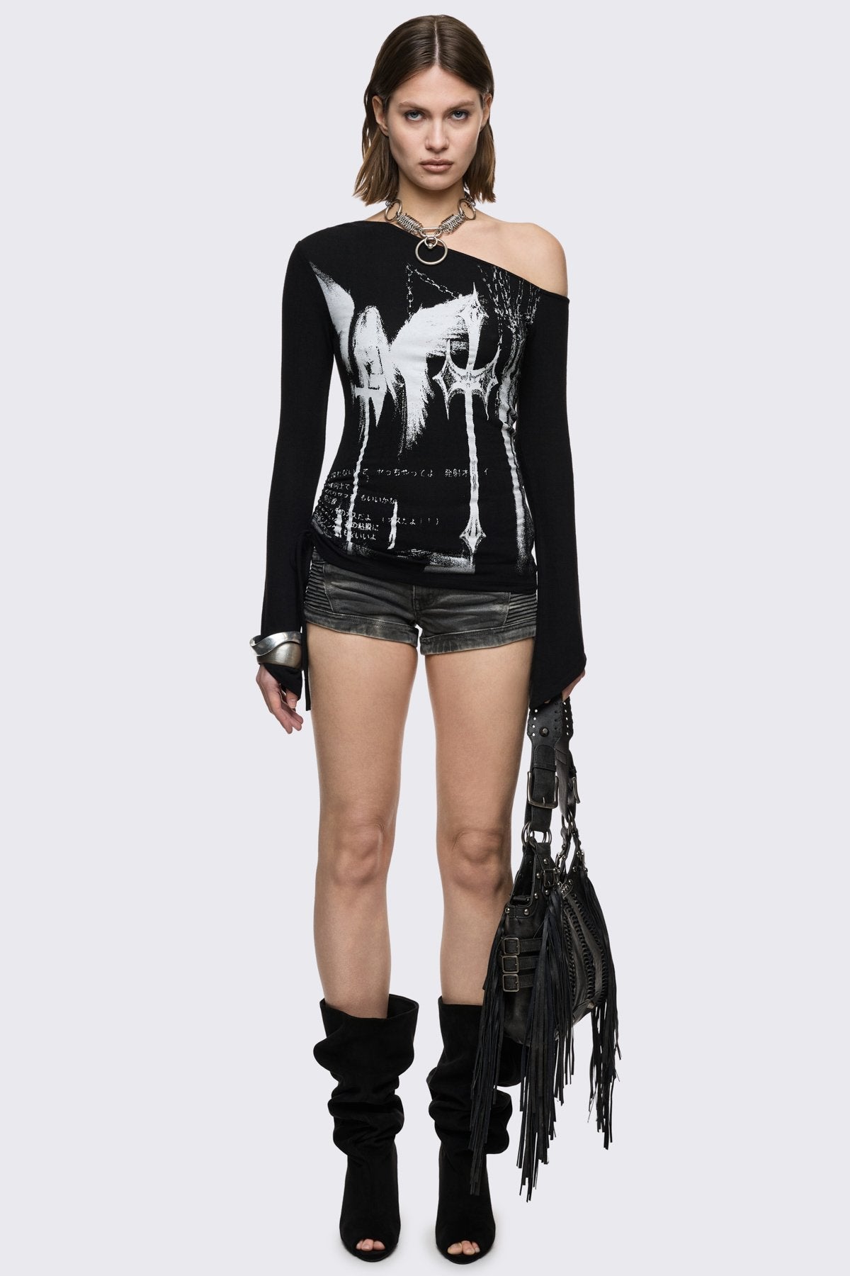 Punishment Off-Shoulder Top