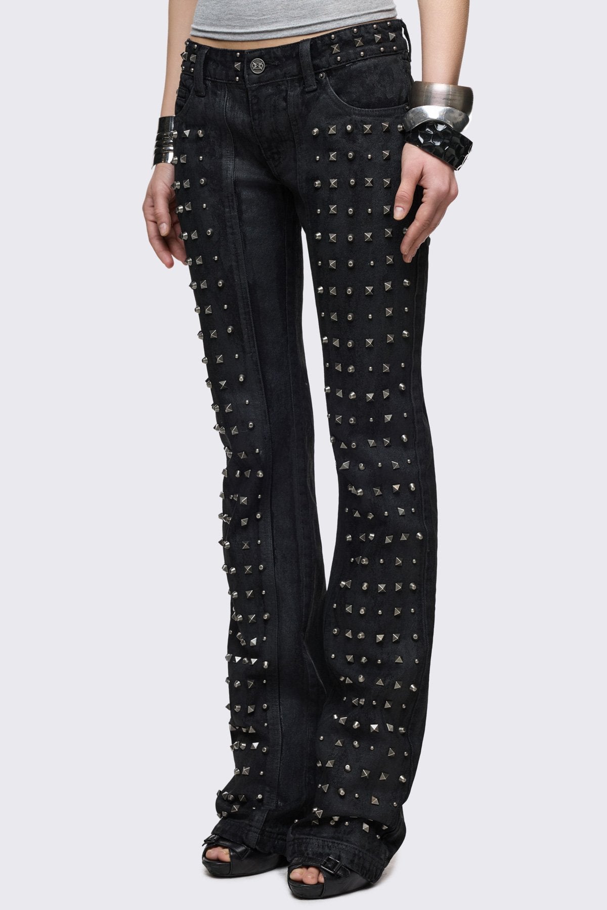 Riot Studded Bootcut Jeans