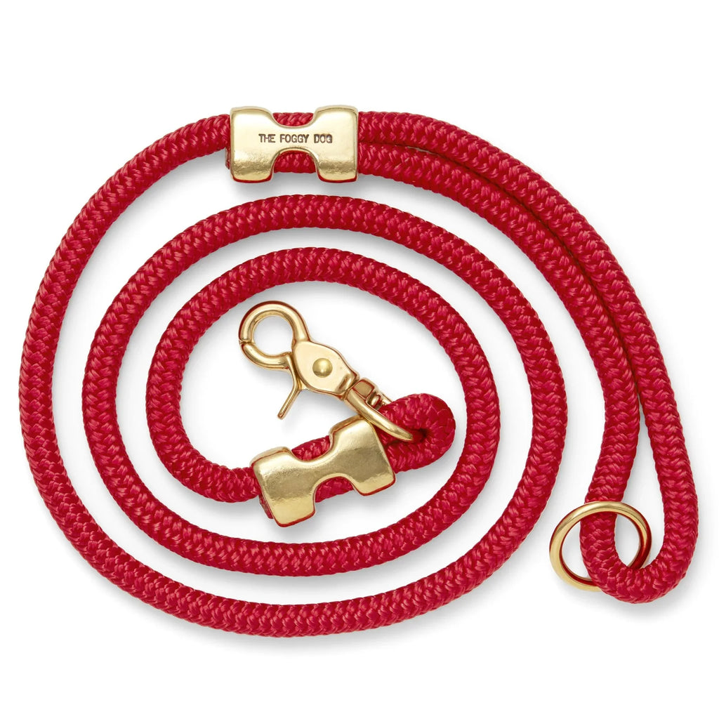 The Foggy Dog - Ruby Rope Dog Leash