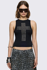 Salvation Slashed Vest Top
