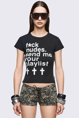 Send Me Your Playlist Baby Tee