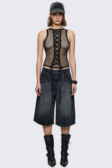 Thrill Fishnet Vest Top