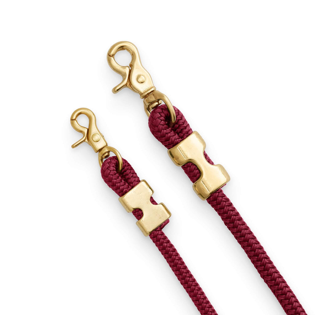 The Foggy Dog - Wine Marine Rope Dog Leash