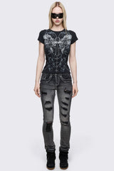 Winged Cross Baby Tee